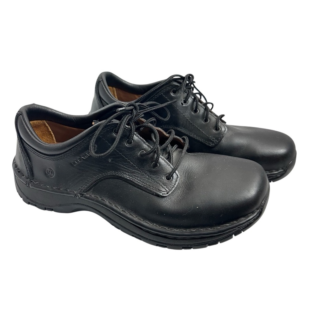 Red Wing 8703 Black Leather Safety Work Shoes Men 7.5 Women 9 Slip Resistant NEW